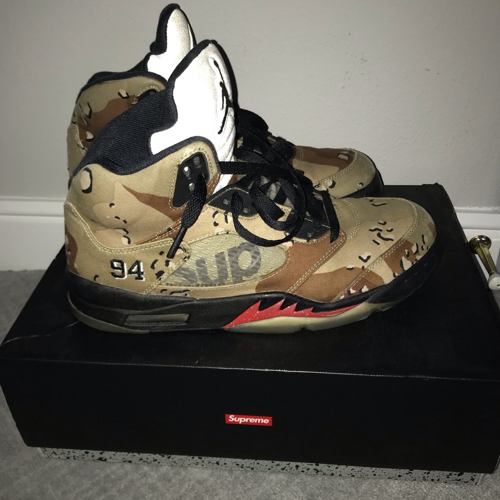 Jordan 5 supreme desert camo